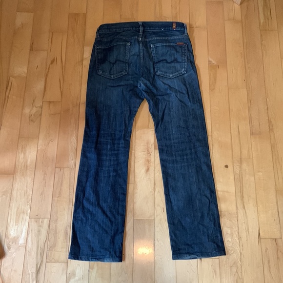 7 for all mankind used Indigo loose fit jeans - Picture 2 of 5
